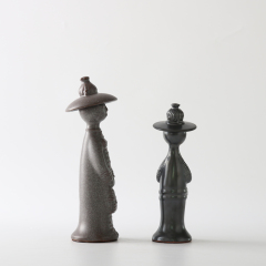 Modern Unique Design Ceramic Ornaments Human Figurines Art Decorations Home Hotel Wedding Decor Accessories
