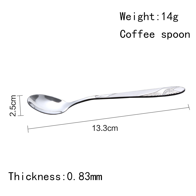 Chinese supplier new design stainless steel dinnerware flatware tableware coffee spoon scoop