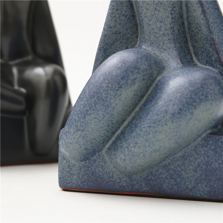 Nordic Minimalist Ceramic Decorations Human Sitting Posture Figurines Art Ornaments Home Hotel Wedding Ornament Gift