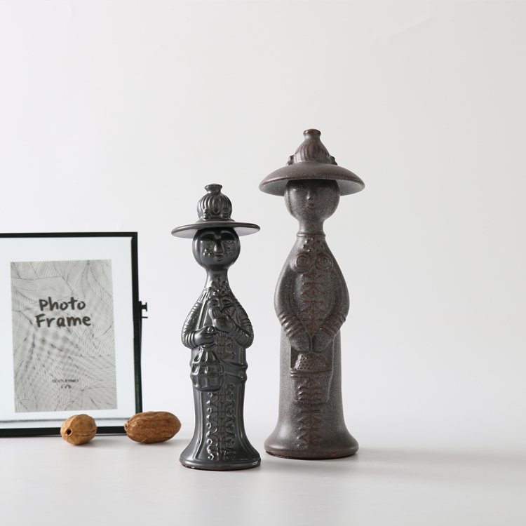 Unique Modern Ceramic Decorations Nordic Figurines Art Ornament Gift Home Hotel Wedding Decor Accessories