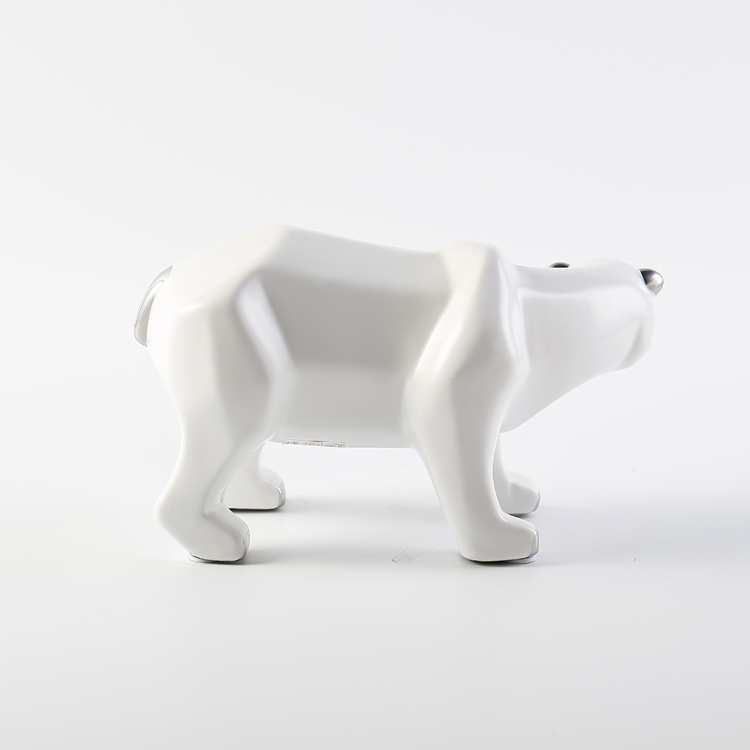 Nordic Style Ceramic Decorations Polar Bear Art Ornaments Modern Home Hotel Wedding Ornament Gift