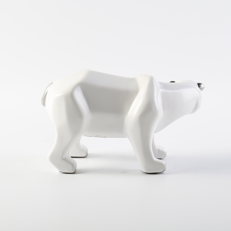 Nordic Style Ceramic Decorations Polar Bear Art Ornaments Modern Home Hotel Wedding Ornament Gift