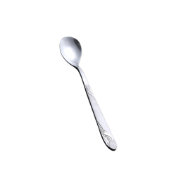 China new design stainless steel dinnerware flatware tableware small ice spoons set