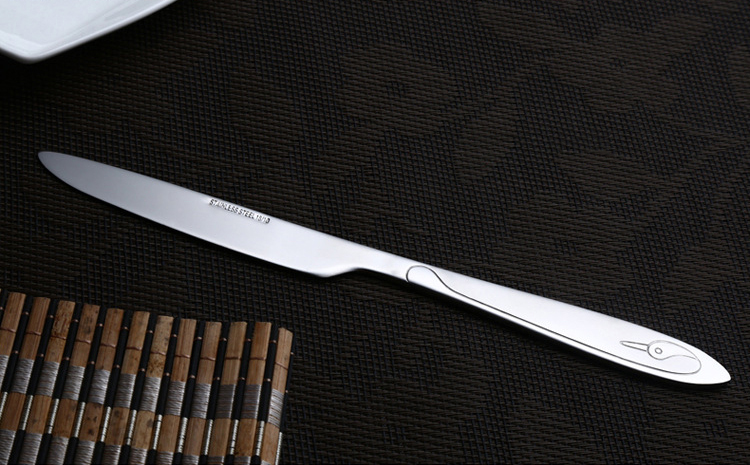 Sales promotion Stainless Steel Cutlery set in Silver Mirror Polished color knife