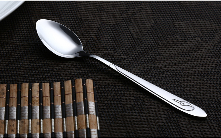 Household stainless steel silverware afternoon tea spoon in cutlery set