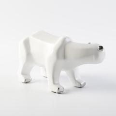 Nordic Style Ceramic Decorations Polar Bear Art Ornaments Modern Home Hotel Wedding Ornament Gift