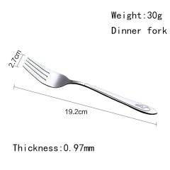 410 stainless steel dinnerware meat dessert fork for food service