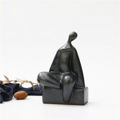 Nordic Simple Style Ceramic Decorations Human Figurines Art Ornaments Home Hotel Wedding Decor Accessories