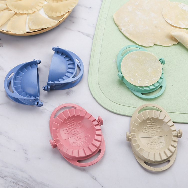 Wheat Straw Dumpling Artifacts Detachable Kitchen Gadgets Dumpling Molds Manual Noodle Pressing Dumpling Wrappers