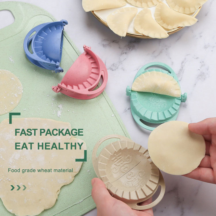 Wheat Straw Dumpling Artifacts Detachable Kitchen Gadgets Dumpling Molds Manual Noodle Pressing Dumpling Wrappers