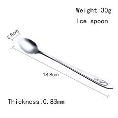 Top Seller 2020 Tableware Ice Spoon Reusable Portable Cutlery Set
