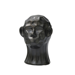 Modern Classic Black Head statue Art Ornaments Gift Ceramic Home Hotel Wedding Decor Accessories