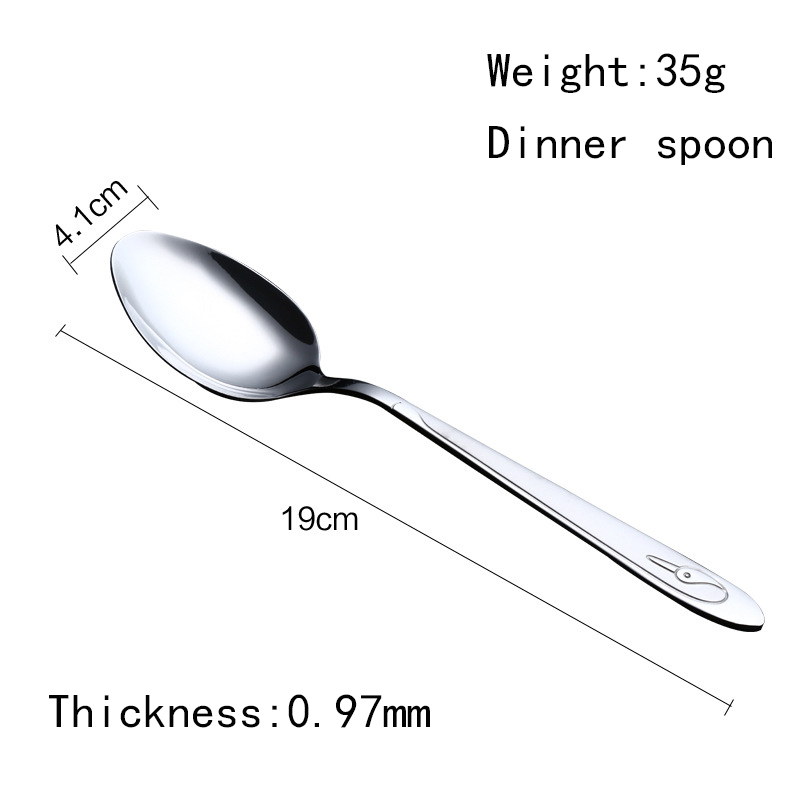 Food grade 410 stainless steel spoon restaurant hotel dinner spoon