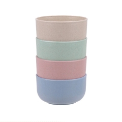 Environmentally friendly and biodegradable Japanese wheat straw plastic soup bowl for wholesale baby food bowl