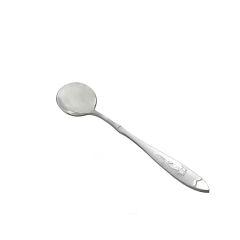 Haute couture pattern with long handle stainless steel cutlery stirring spoon scoop for wedding hotel home