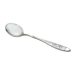 Chinese custom decorative pattern brilliant flatware stainless steel silverware set cutlery spoon for wedding hotel home