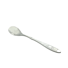 Custom decorative pattern flatware stainless steel silverware table spoon for wedding hotel home