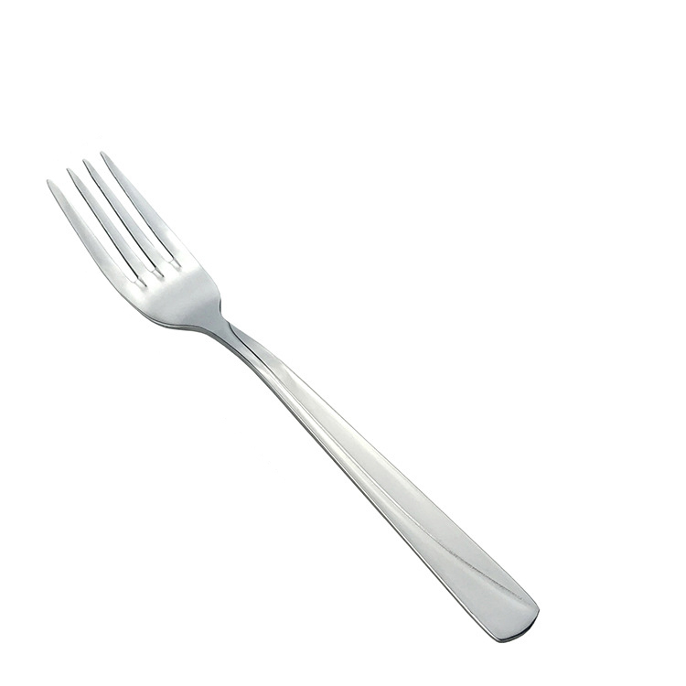 High Quality Silver Flatware Set Stainless Steel Dessert Fork Set Solid Silver Cutlery Set