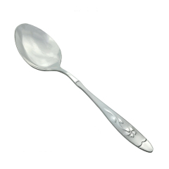 Wholesale Cheap Reusable Stainless Steel Table Spoon Scoop Flatware set