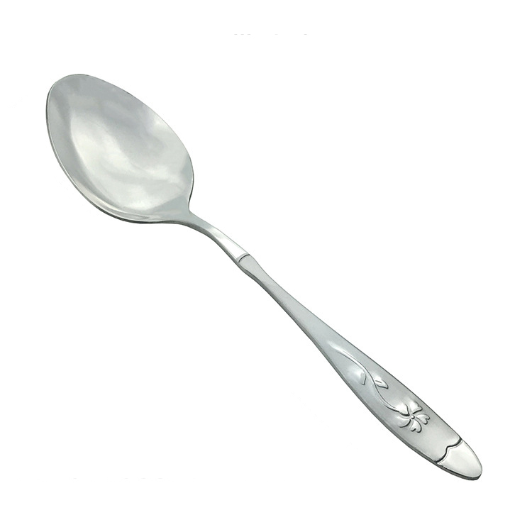 Wholesale Cheap Reusable Stainless Steel Table Spoon Scoop Flatware set