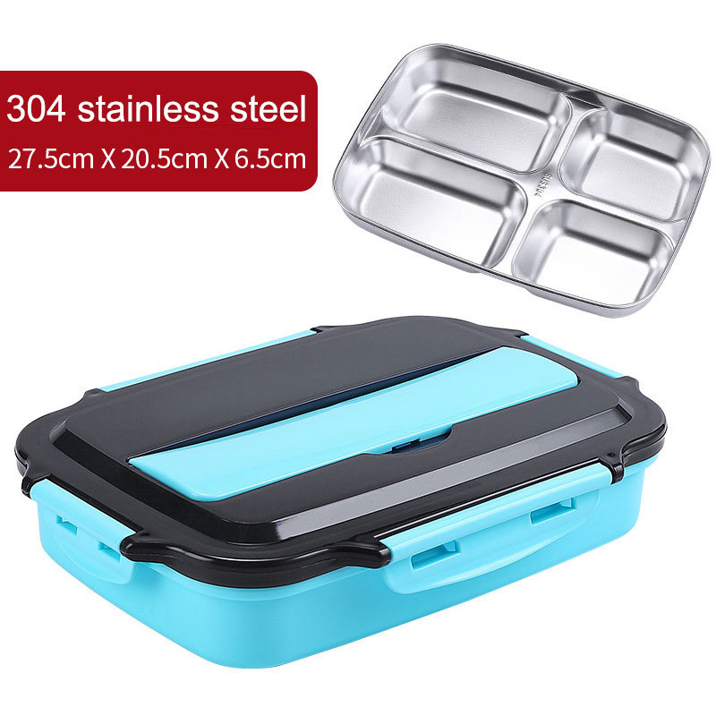 304 stainless steel student compartment insulation lunch box set meal portable office worker lunch box lunch box