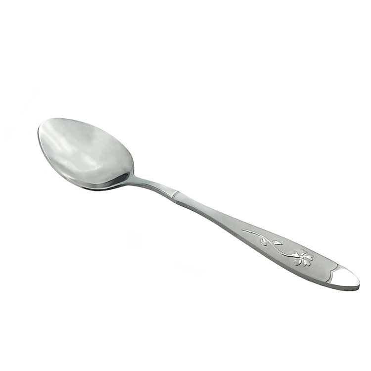 Spot goods long handle spoon sets honey ice cream dessert teaspoon stainless steel coffee spoon