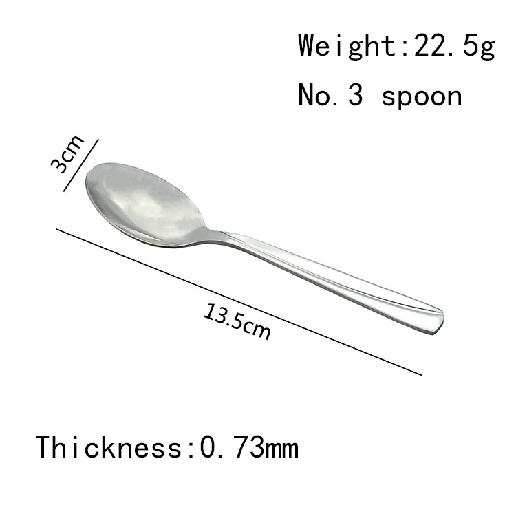 Stainless Steel Dinner Spoons Soup Spoon Coffee spoon Set Tableware Cutlery Set for Home Restaurant Party