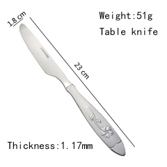 Mirror Polished Elegant Flatware Stainless Steel Cutlery Dinnerware Portable Steak Knife