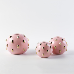 European Ceramic Vase Home Decor Ball Shape Design Wedding Decorative Luxury Flower Vase Restaurant Hotel Decoration