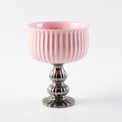Unique Ceramic Vase Pink Flower Vase Wedding Decorative Small Vase Home Restaurant Hotel Decoration