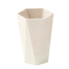Biodegradable environmentally friendly reusable wheat straw plastic cup coffee Tea cup diamond cup