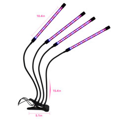 Light Plant Growth 4 Head Folding Indoor Plant Growth Light Lamp With USB Port