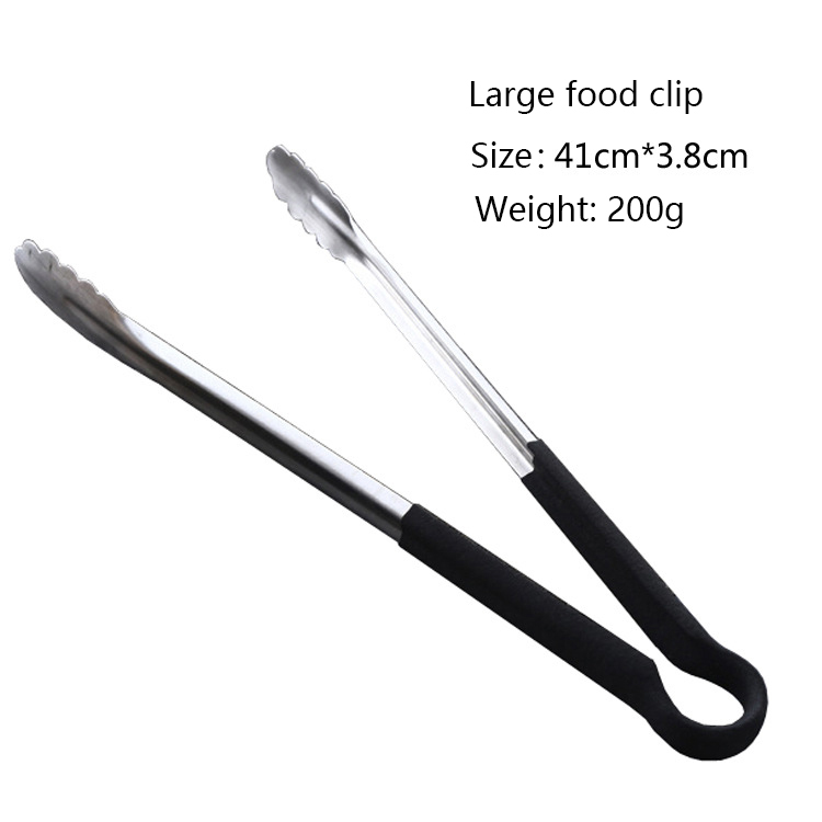 Multifunctional stainless steel barbecue food clip tongs bread tongs kitchen baking use of bread tongs cooking utensils