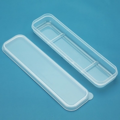 Fully transparent Cutlery Set Storage Box Portable Take-out Student Spoon Box Single Pack Plastic Box Storage