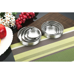 Living room office round shape stainless steel silver large ashtray