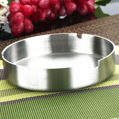 Stainless steel simple ashtray large Internet bar home custom logo