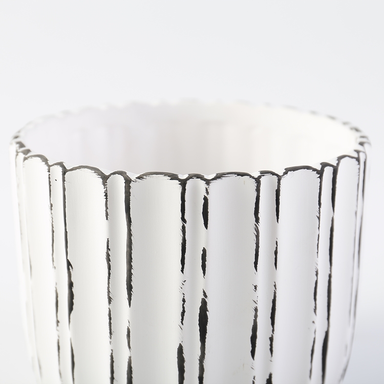 White Flower Pots Ceramic Pot Flower Modern Style Warm Gift for Friend Christmas Flower Pot