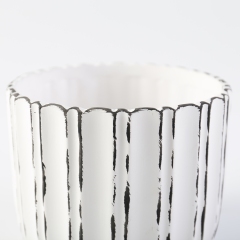 White Flower Pots Ceramic Pot Flower Modern Style Warm Gift for Friend Christmas Flower Pot