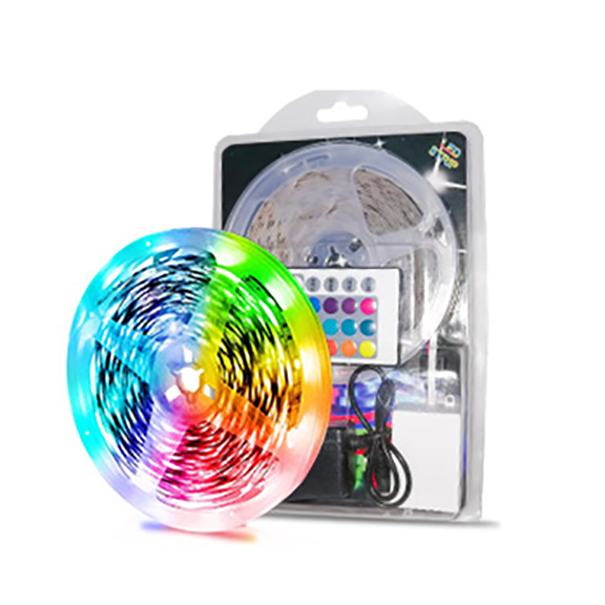 IP20 Remote Control RGB Colorful Led Strip 5050 SMD Background Lighting DC12V 2A 20M Waterproof Flexible LED Strip Light