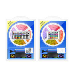 Non-waterproof 5M 5050 12V Flexible Strip Light 24 Key Remote Control Led Strip Light Indoor Decor