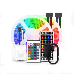 5M 2835 2A RGB Strip Light 24 Key Remote Control Led Strip Light Wholesale Christmas Decor KTV Party