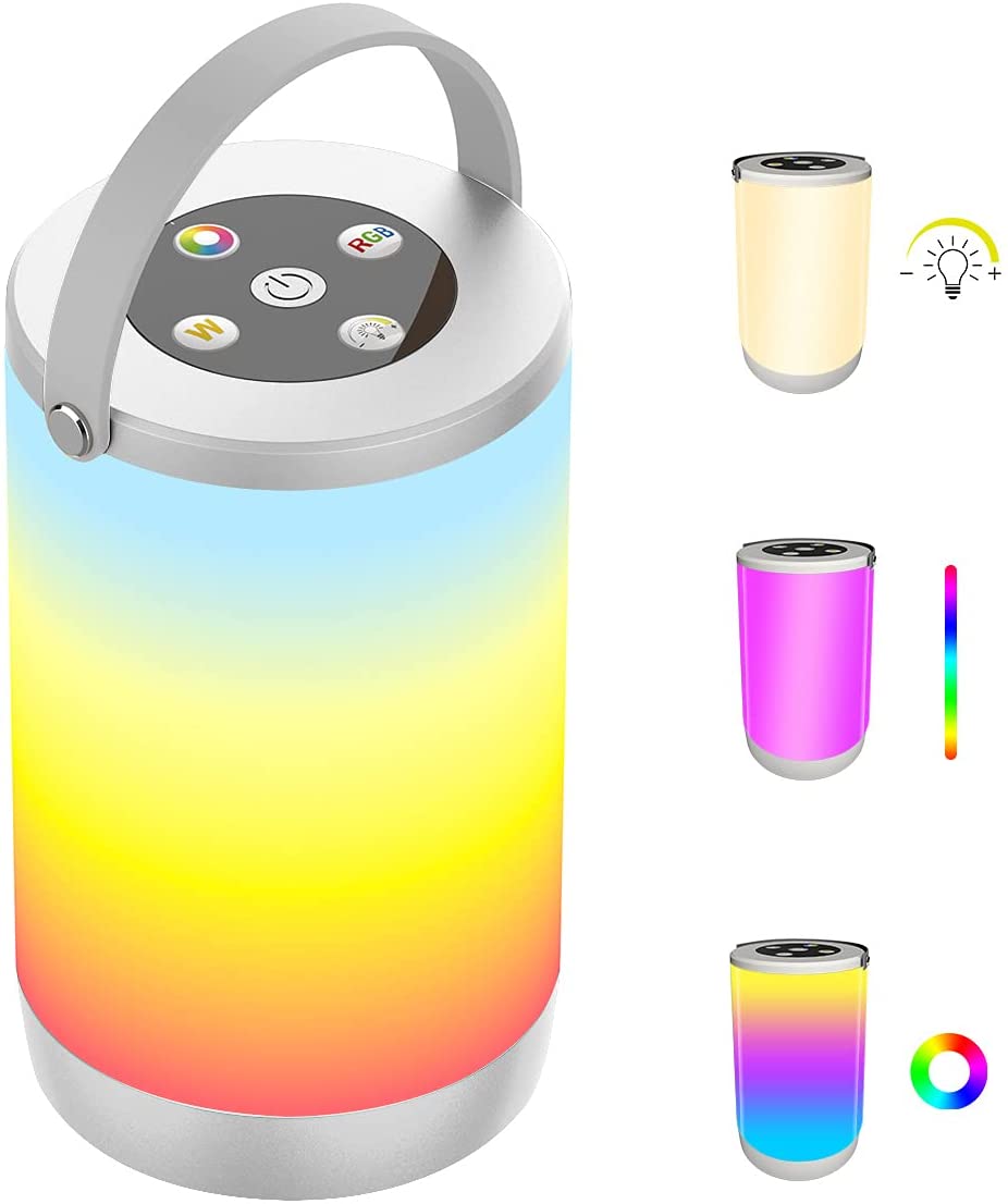 New Arrival Dimmable Warm White Light and Color Changing RGB Night Light Touch Bed Light Table Lamp