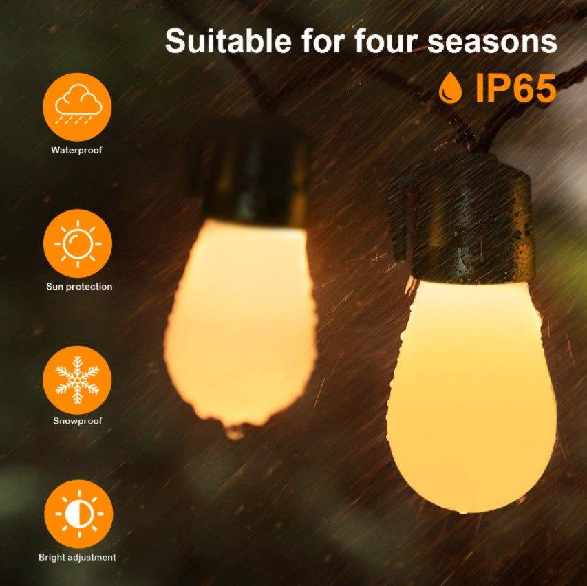 Wholesale Outdoor Garden S14 Led Christmas Fancy Patio Connectable Bulb Outside Decorative Party String Light