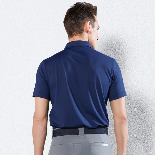 NAVY BLOCKING POLO