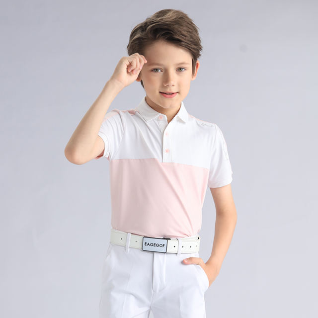 EAGEGOF GOLF SHIRT CLASSIC DESIGN WITH PIQUE FABRIC FOR BOY