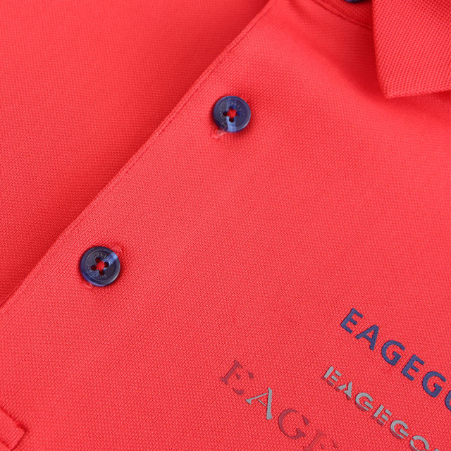 EAGEGOF Boys Golf shirt Junior golf shirt Red color