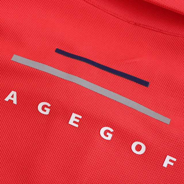 EAGEGOF Boys Golf shirt Junior golf shirt Red color