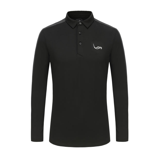 EAGEGOF Ultimate Fusion Long Sleeve Golf Polo: Elevate Your Style on and off the Greens