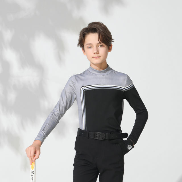 EAGEGOF Youth Golf Fashion Baselayer: Plush Four-Way Stretch Experience a New Wave of Swinging