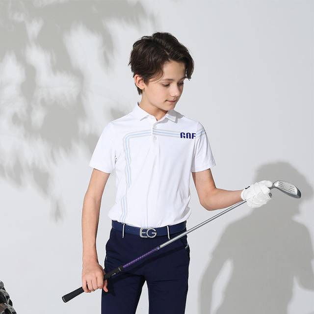 EAGEGOF Youth Golf Polo Shirt - Stylish and Comfortable for Every Swing